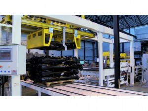 Palletizing line for rolls up to diameter 500 mm width 3000 mm