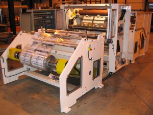 Axial unwinder with tension control - Width1600 mm - speed 800 mpm