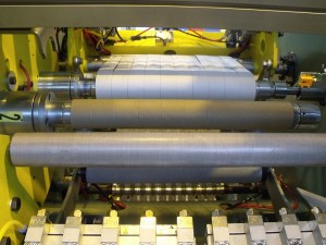 Slitter with automatic rewinder - paper 130g/m² - Width 500 mm - Productivity: 1000 rolls/h