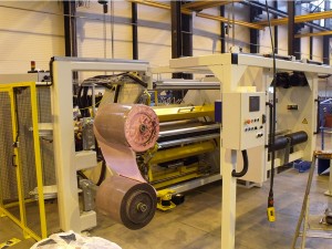 Slitter rewinder for rubberized textile - Width 1600 mm - diameter 800 mm